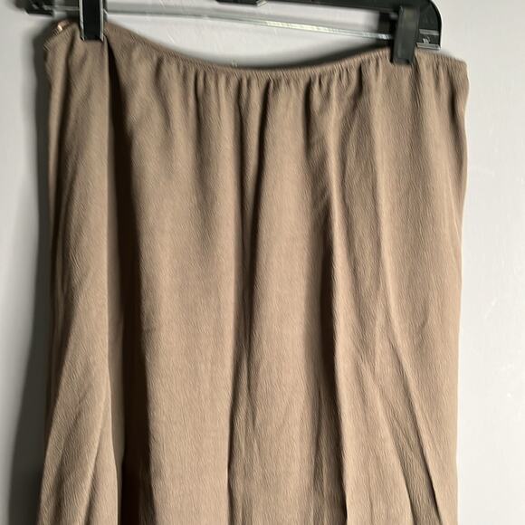 Eileen Fisher Light Brown Pull On A Line Skirt Size Small - Picture 2 of 7